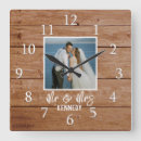 Search for 1st anniversary clocks Mr and mrs