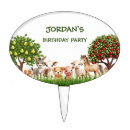 Search for farm animal cake toppers Baby