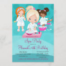 Search for spa night invitations Girly