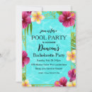 Search for pool bachelorette party invitations Tropical