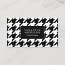 Search for houndstooth business cards elegant