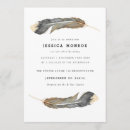 Search for feather invitations Watercolor