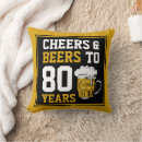 Search for 80th birthday pillows 80 years old