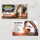 Search for excavation business cards Bulldozer