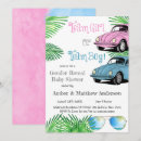 Search for tropical gender reveal invitations Watercolor