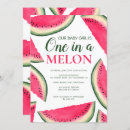 Search for watermelon 1st birthday invitations Fun