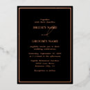 Search for black and rose gold wedding invitations Modern