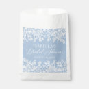 Search for bridal shower favor bags Dusty blue