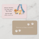 Search for dog walking business cards Watercolor