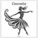 Search for dancers silhouette stickers For her