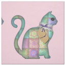 Search for retro cat fabric Modern