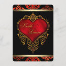 Search for red black and gold invitations Elegant