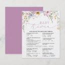 Search for printable baby shower games Baby in bloom