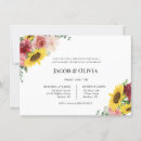 Search for sunflower rehearsal dinner invitations Autumn