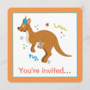 Search for kangaroo birthday invitations Joey