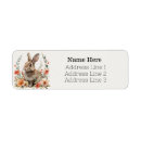 Search for bunny rabbit return address labels Floral