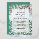 Search for pine tree wedding invitations Winter scenery  woodland mountains