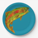 Search for trout paper plates Rainbow