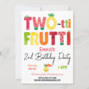 Search for two tti frutti invitations Tropical