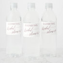 Search for rose gold water bottle labels Bridal shower