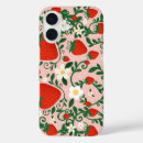 Search for red strawberry fruit iphone cases Green