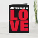 Search for all you need is love cards Typography