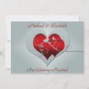 Search for red and silver wedding invitations Classic