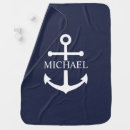 Search for nautical baby blankets Navy