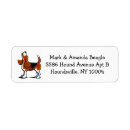 Search for beagle return address labels Cute