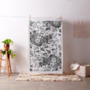 Search for vintage floral fabric White