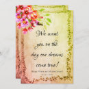Search for dream come true invitations Floral