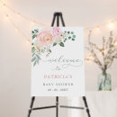 Search for floral welcome signs Girl baby shower