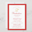 Search for red graduation invitations Elegant