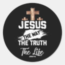 Search for jesus is the way stickers Truth