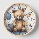 Search for teddy bear clocks nursery