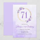 Search for 71st birthday invitations Elegant