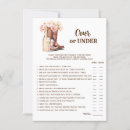 Search for over under bridal shower games Bride