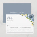Search for allergies rsvp cards Dusty blue