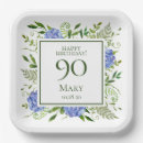 Search for 90th birthday plates Floral