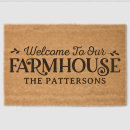 Search for farmhouse front doormats Welcome