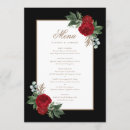 Search for red and black menus Floral