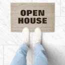 Search for open house doormats Black and white