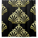 Search for art deco shower curtains Black