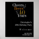 Search for 40th birthday posters Cheers to 40 years