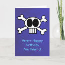 Search for funny pirate birthday cards Crossbones