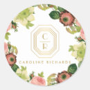 Search for vintage floral stickers Elegant