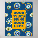 Search for good vibes posters Blue