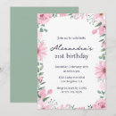 Search for floral 21st birthday invitations Flowers