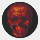 Search for red skull stickers Halloween