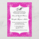 Search for hot pink black white invitations Flower